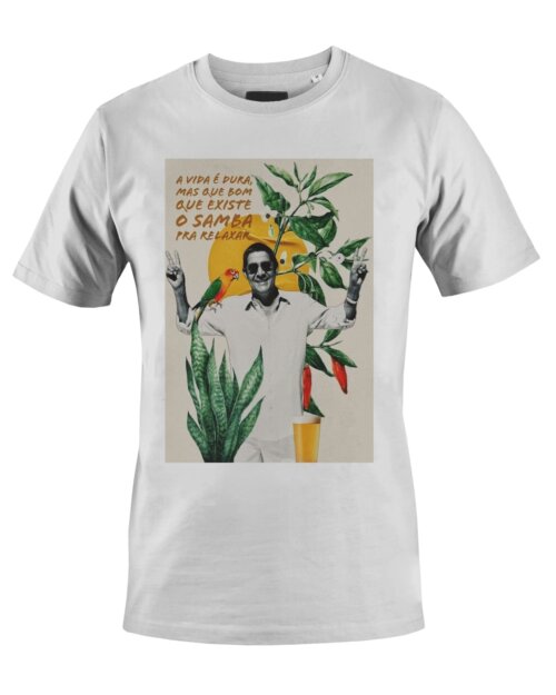 Camiseta Camisa Cantor Zeca Pagodinho Samba Arte Prime Música