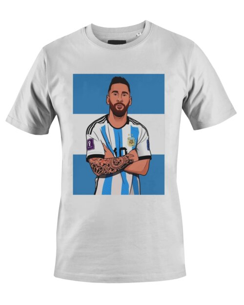 Camiseta Camisa Lionel Messi Argentina Futebol Premium