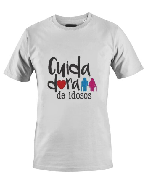 Camiseta Camisa Profissão Cuidadora de Idosos