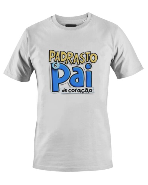 Camiseta Camisa Padrasto é Pai de Coração dia dos Pais