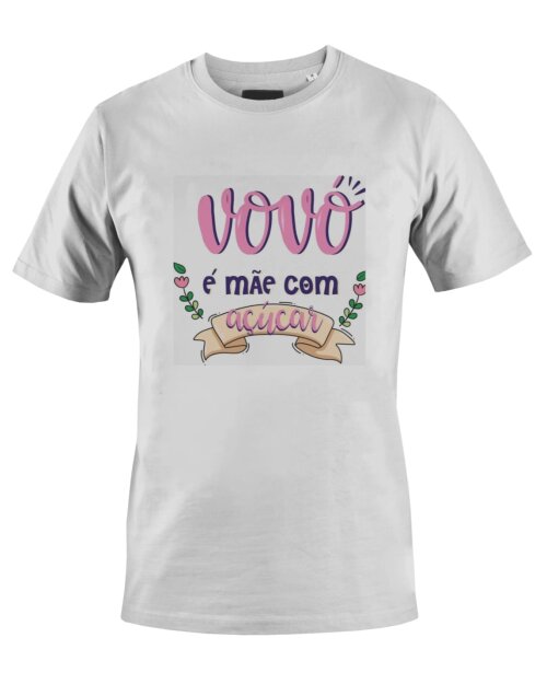 Camiseta Camisa Arte vovó é mãe com açucar