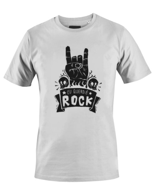 Camiseta Camisa Eu Quero é Rock