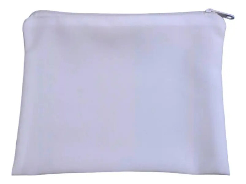 10 Necessarie 20x15 cm - Oxford Branca - Zíper p/ Sublimação