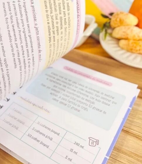 Caderno de Receitas - Modelo Candy Color Tamanho A5