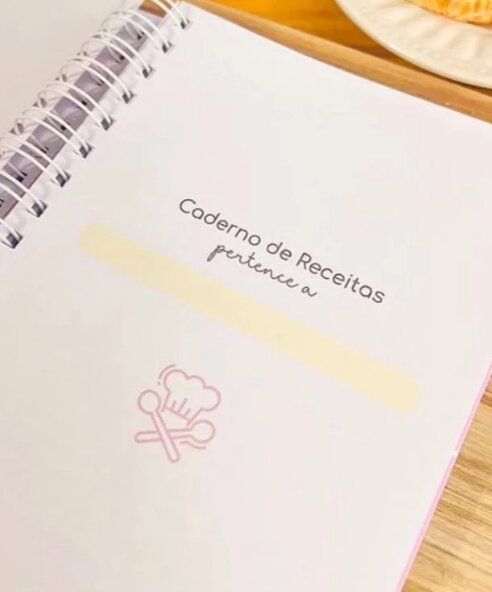 Caderno de Receitas - Modelo Candy Color Tamanho A5
