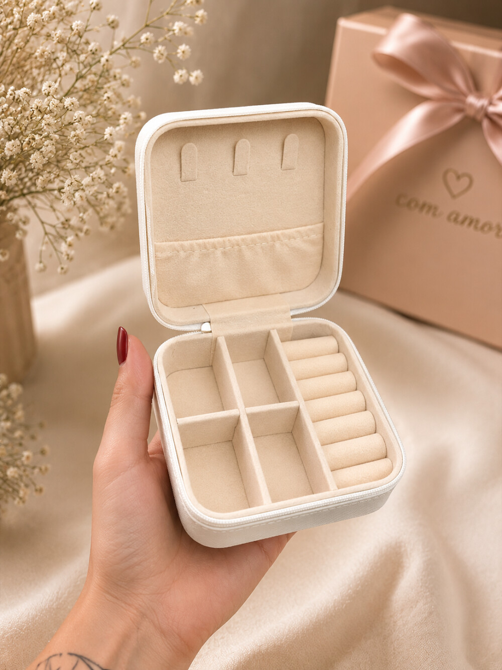 Porta-Joias Premium Personalizado | Presente de Luxo