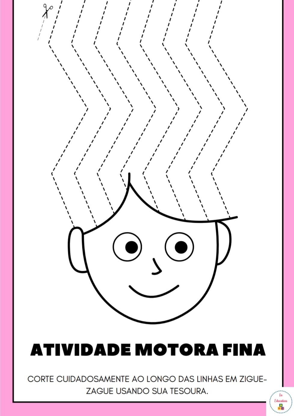 Atividades Coordenação Motora Fina- Cabelos PDF
