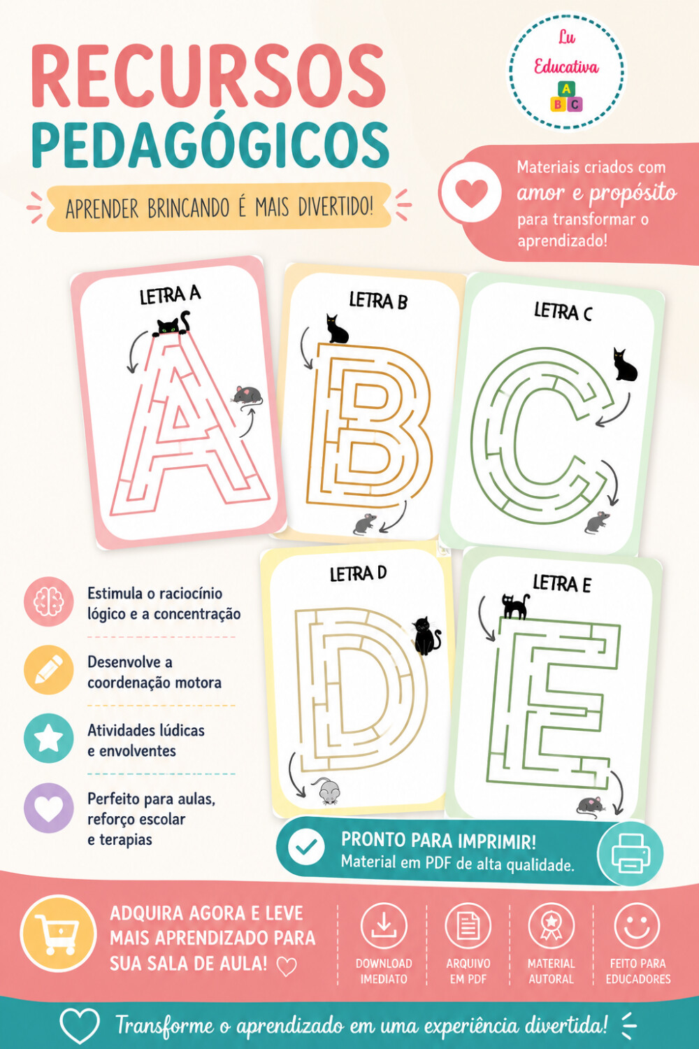 Atividades do Alfabeto - Aprender Brincando!