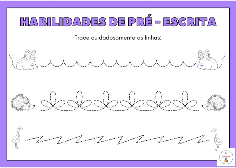 Atividades de Coordenação Motora: Habilidades de Pré-Escrita