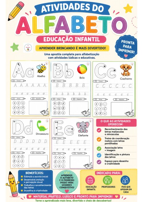 Atividades do Alfabeto Educação Infantil PDF