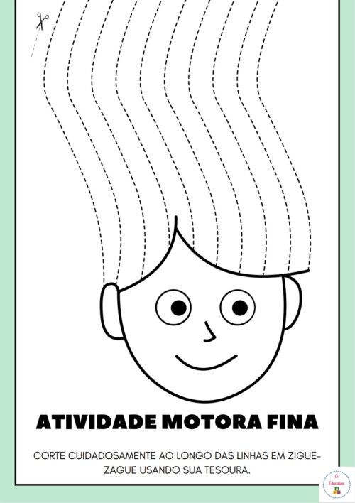 Atividades Coordenação Motora Fina- Cabelos PDF