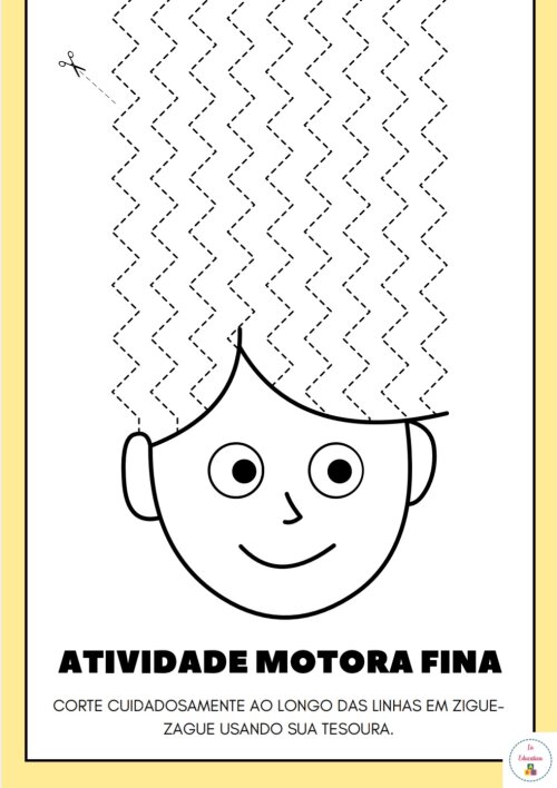 Atividades Coordenação Motora Fina- Cabelos PDF