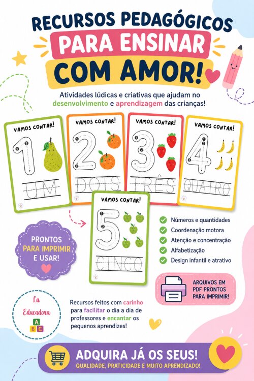 ✨📚 RECURSOS PEDAGÓGICOS – VAMOS CONTAR! 📚✨