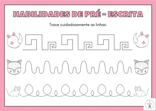Atividades de Coordenação Motora: Habilidades de Pré-Escrita