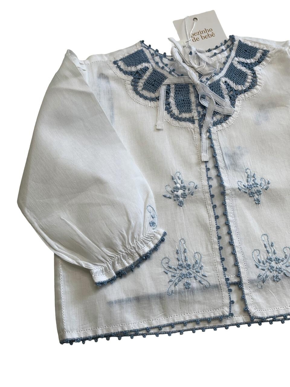 Conjunto Saída Maternidade Azul 3 Peças