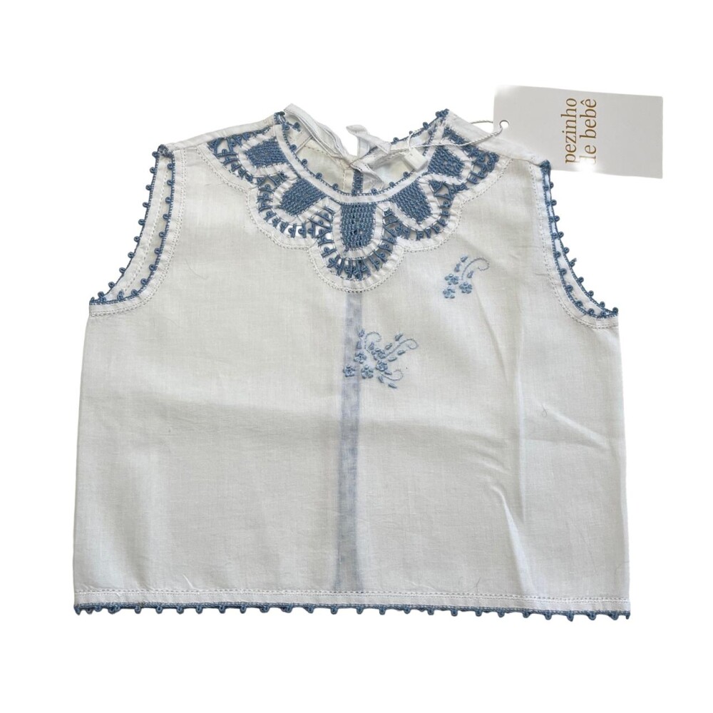 Conjunto Saída Maternidade Azul 3 Peças
