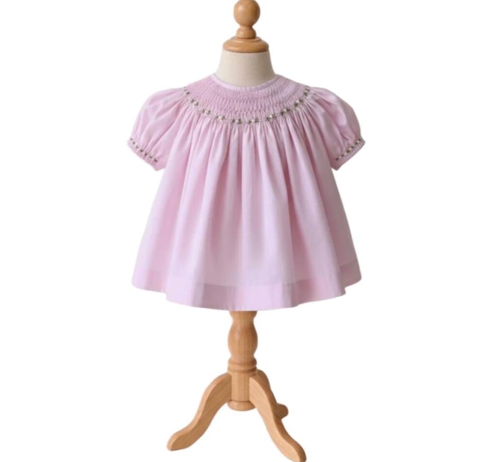 Vestido Rosa Casinha de Abelha