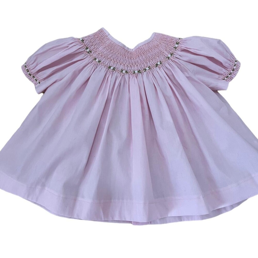 Vestido Rosa Casinha de Abelha