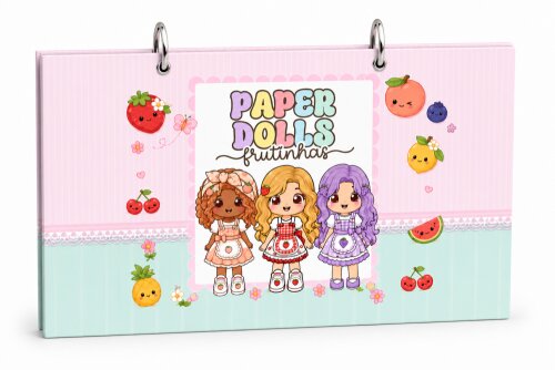 Recorte e Monte Paper Dolls Folhas Pasta Personalizada A5 (Meninos e Meninas)