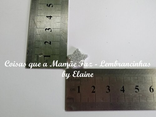 100 Apliques de estrela em EVA glitter 1,5cm (não é adesivo)