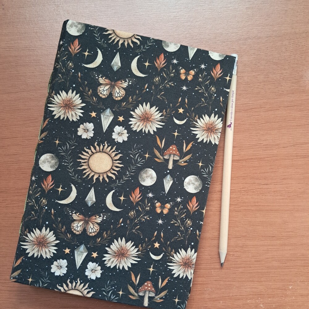 Caderno A6 capa flexi­vel EuLibélula
