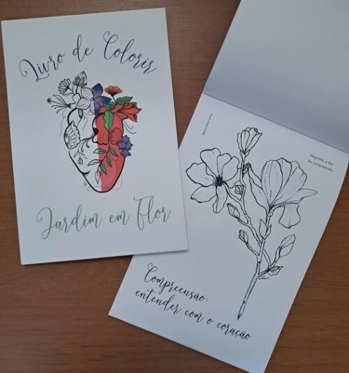 Livro de Colorir Jardim em Flor