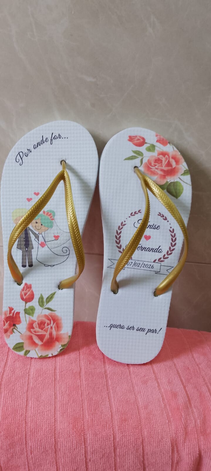 Chinelos personalizados