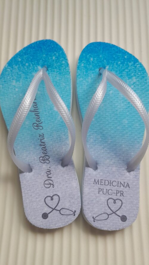 Chinelos personalizados para casamentos