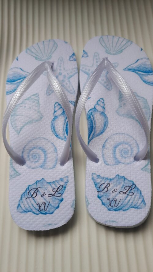 Chinelos personalizados para casamentos