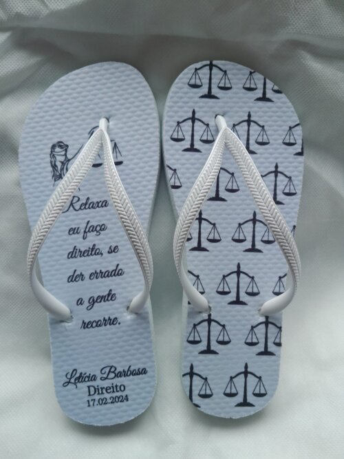 Chinelos personalizados para madrinhas