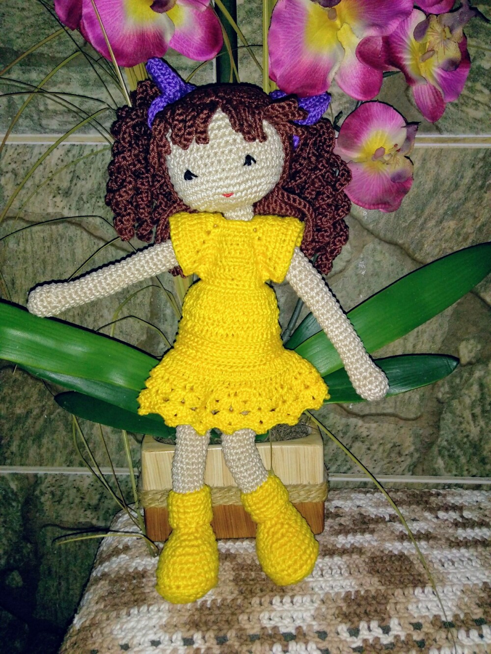 boneca de croche