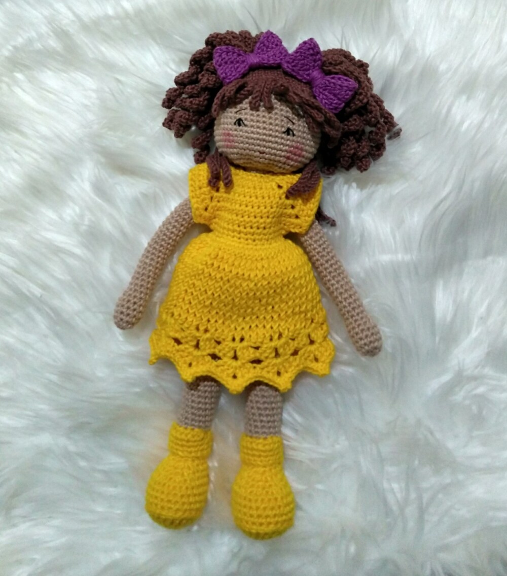 boneca de croche