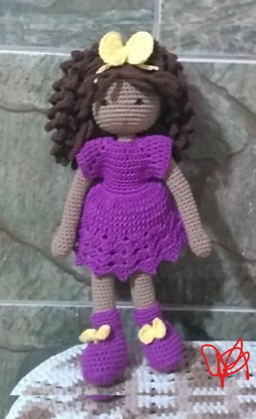 boneca de croche