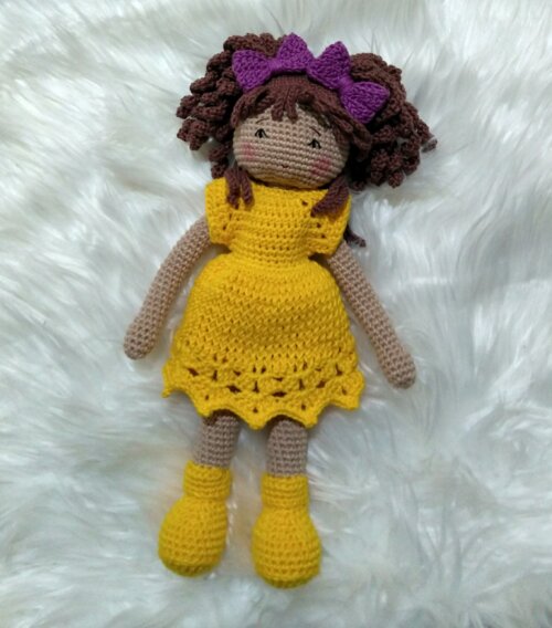 boneca de croche