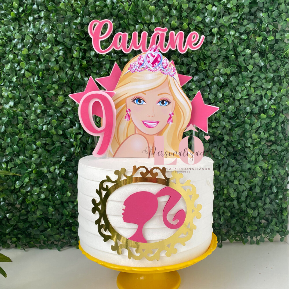 TOPO DE BOLO BARBIE M1 - ARQUIVO DE CORTE