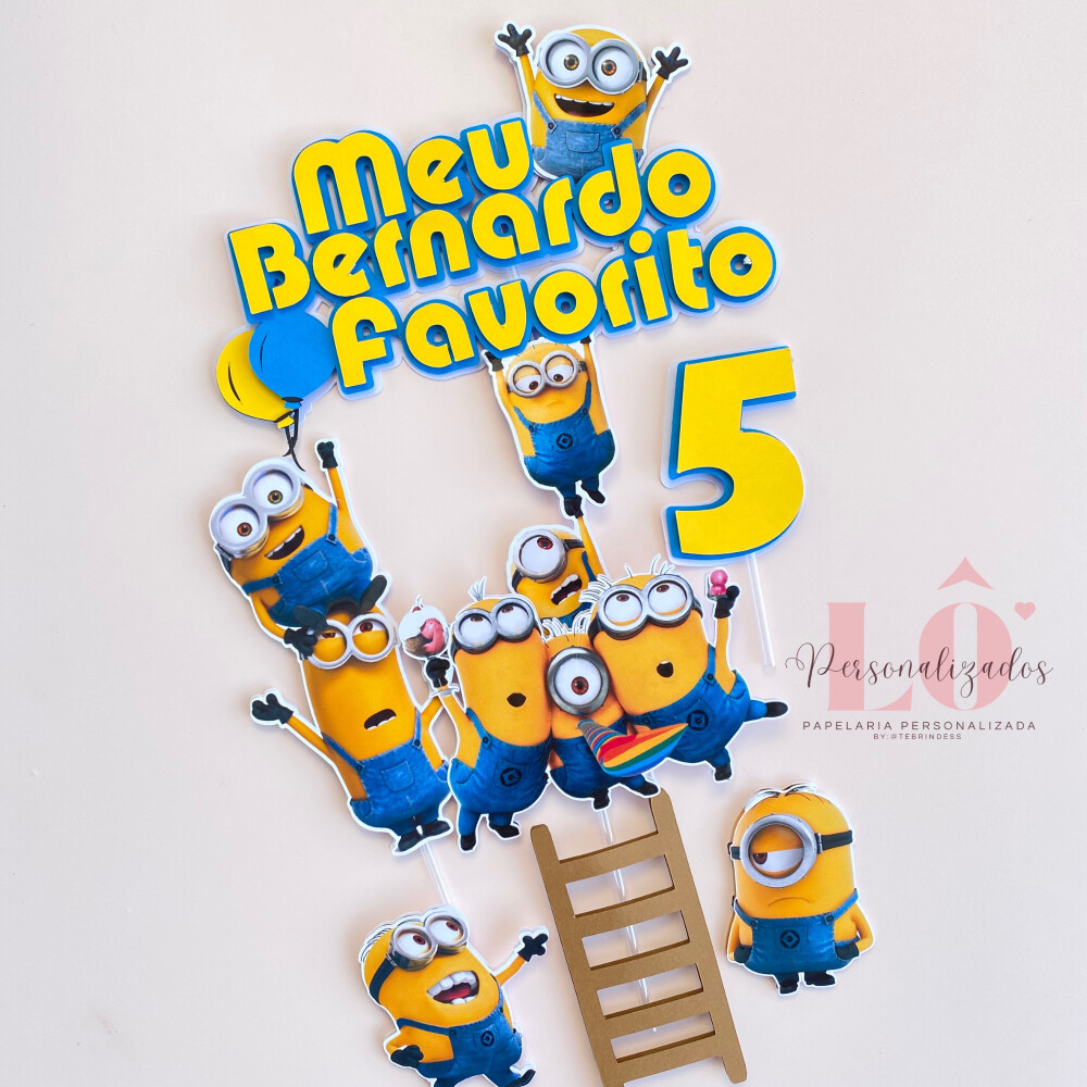 TOPO DE BOLO MINIONS - ARQUIVO DE CORTE