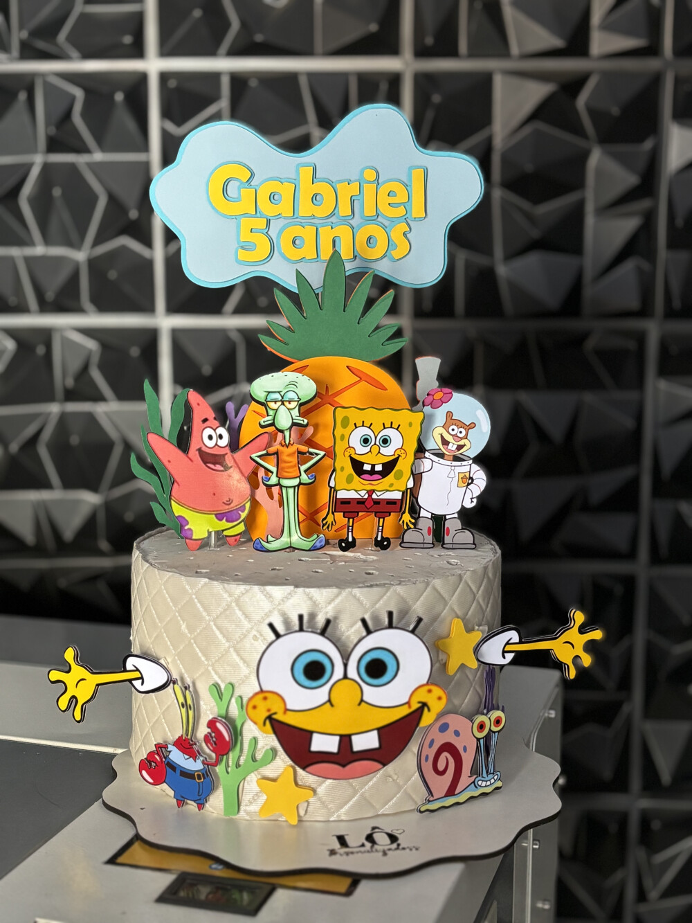 TOPO DE BOLO BOB ESPONJA #1 - ARQUIVO DE CORTE