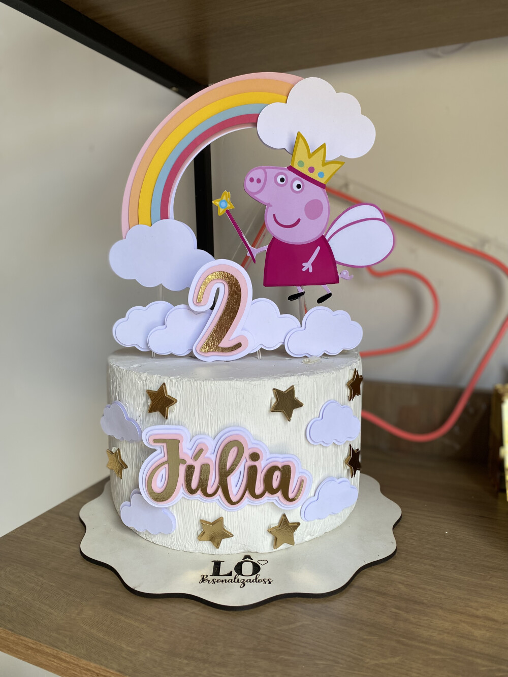 TOPO DE BOLO PEPPA PIG - ARQUIVO DE CORTE