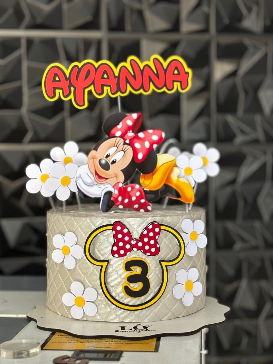 TOPO DE BOLO MINNIE - ARQUIVO DE CORTE