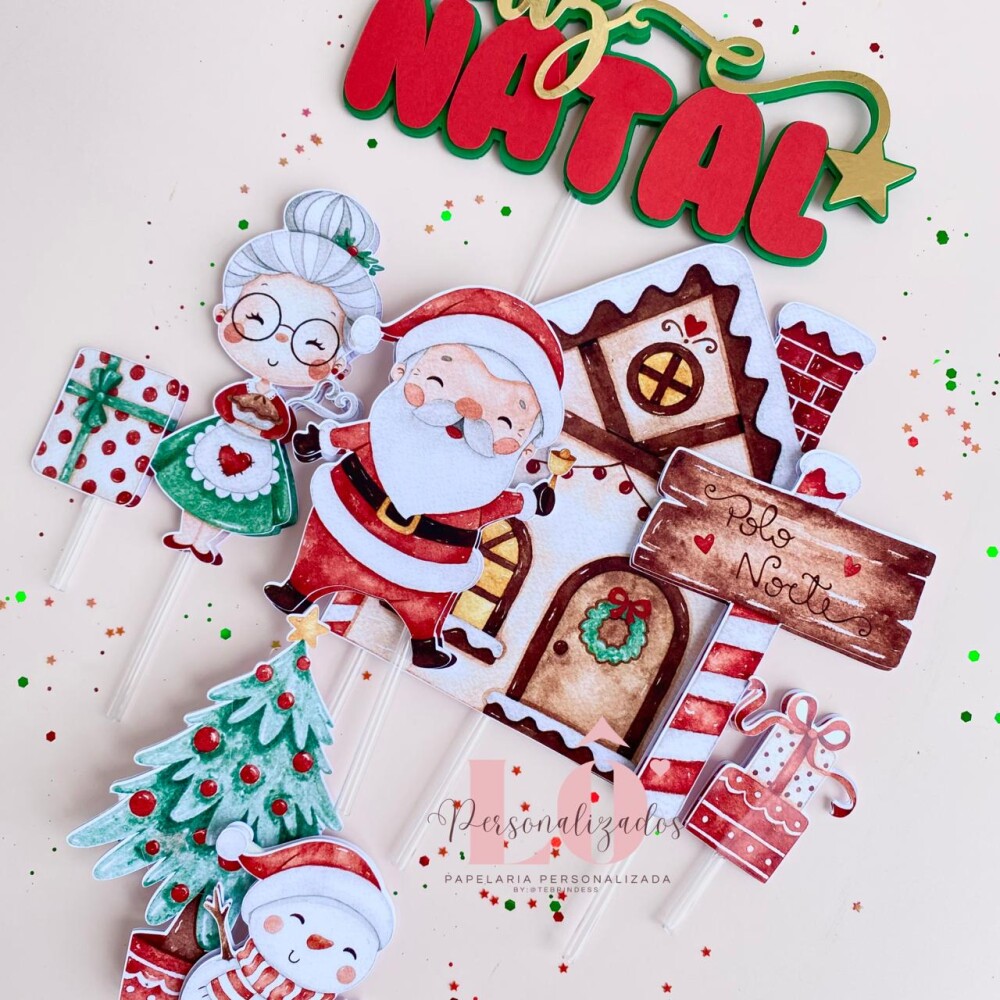 TOPO DE BOLO NATAL - ARQUIVO DE CORTE