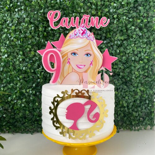 TOPO DE BOLO BARBIE M1 - ARQUIVO DE CORTE