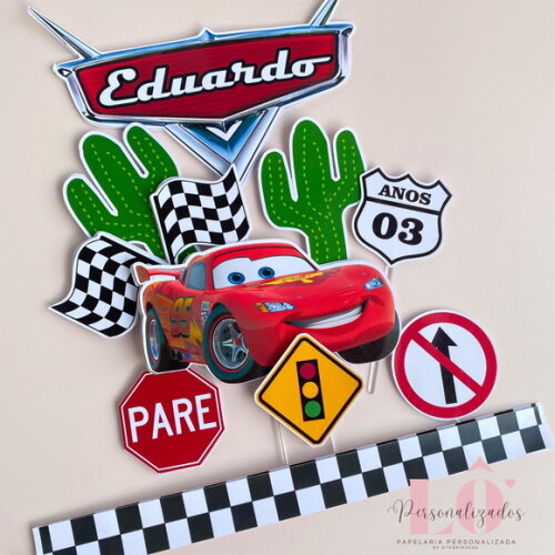 TOPO DE BOLO CARROS M1 - ARQUIVO DE CORTE