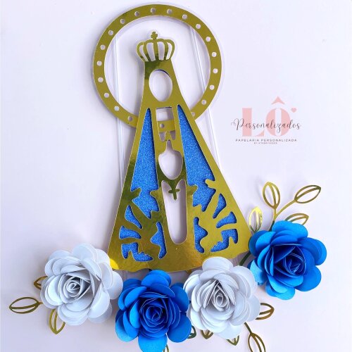 TOPO DE BOLO NOSSA SENHORA 3D - ARQUIVO DE CORTE