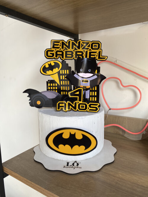 TOPO DE BOLO BATMAN #1 - ARQUIVO DE CORTE