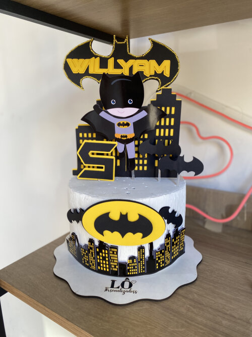 TOPO DE BOLO BATMAN #2 - ARQUIVO DE CORTE