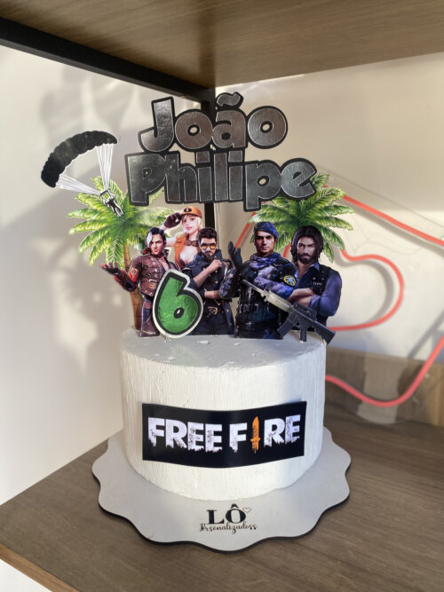 TOPO DE BOLO FREE FIRE - ARQUIVO DE CORTE