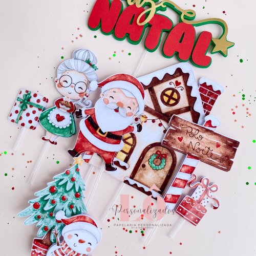 TOPO DE BOLO NATAL - ARQUIVO DE CORTE