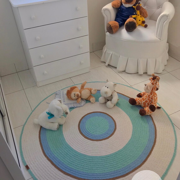 Decoração quarto de bebê tapete