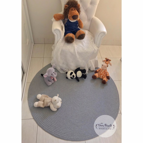 Decoração Quarto De Bebê Tapete Cinza