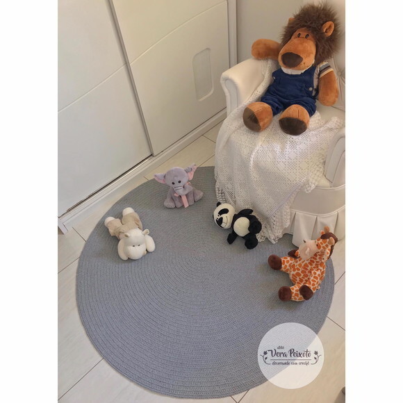 Decoração Quarto De Bebê Tapete Cinza